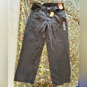 Levi's Charcoal Denim Jeans 578 Baggy 36x34